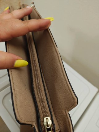 Borsa Patchwork Beige e Arancione