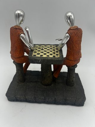 Figura ajedrez resina jugadores NUEVA