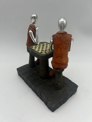 Figura ajedrez resina jugadores NUEVA