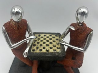 Figura ajedrez resina jugadores NUEVA