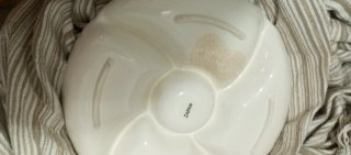 Plato porcelana flores