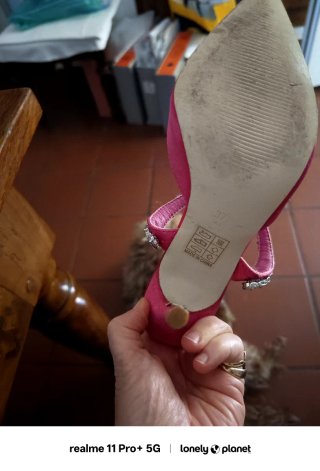 Scarpe Ciaodea rosa tacco alto con strass