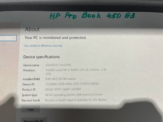 Portátil HP ProBook 450 G3 | i5-6200U