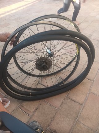 Ruedas 700c Alexrims ACE19 + Shimano Deore
