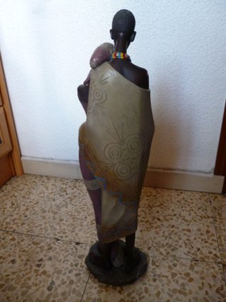 Figura africana familia 55 cm