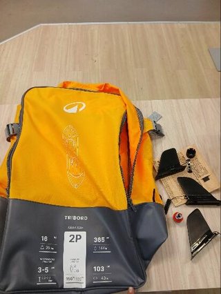 Kayak Hinchable Tribord 100+ Amarillo 2 Plazas
