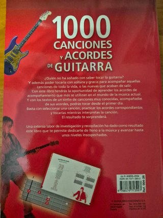 Libro 1000 Canciones y Acordes Guitarra