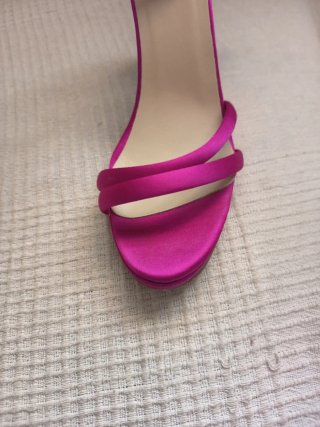 Sandalia de fiesta rosa