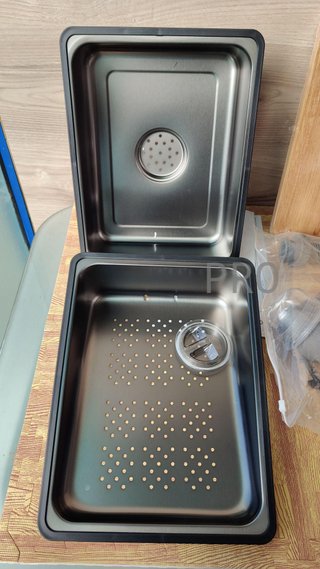 fregadero cocina, Con grifo, Rejilla de drenaje