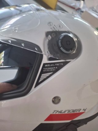 Casco de moto MT Helmets blanco