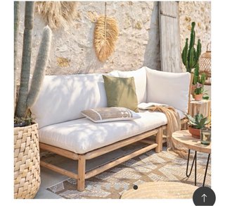 Sofá Exterior Maisons du Monde Blanco
