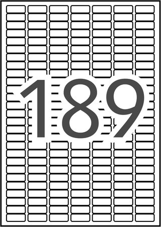 pack de 20 hojas APLI 12927 Etiquetas Blancas