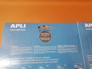 pack de 20 hojas APLI 12927 Etiquetas Blancas