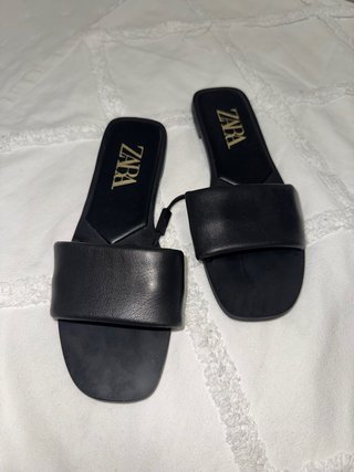 Chanclas Zara Negras Mujer Talla 38