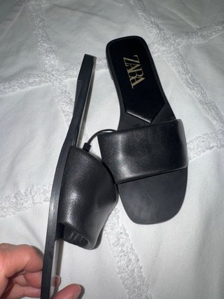 Chanclas Zara Negras Mujer Talla 38