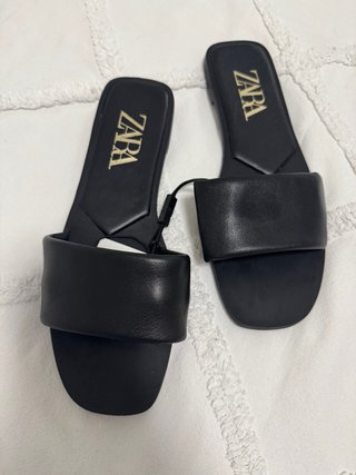 Chanclas Zara Negras Mujer Talla 38