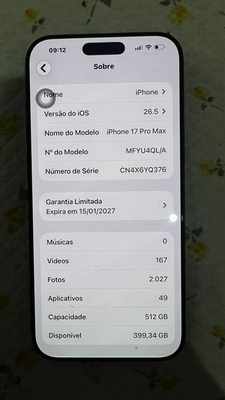iPhone 17 Pro Max 512GB Azul Marino