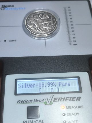 Moneda 1 Onza Plata Guerra Independencia EE.UU.
