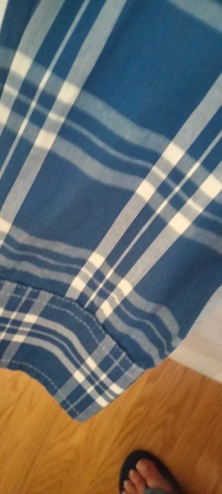 Camisa JVZ cuadros azul y blanco talla S