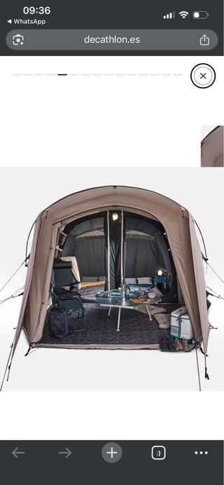 Tienda campaña hinchable 4 personas