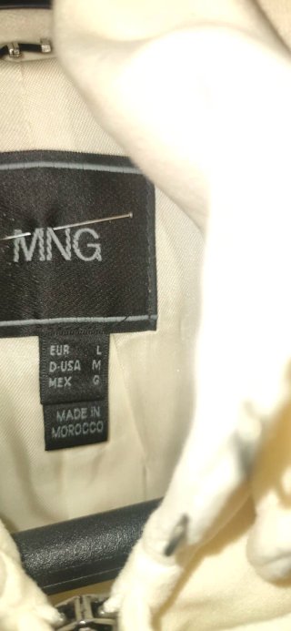 Abrigo militar Mango beige Talla L