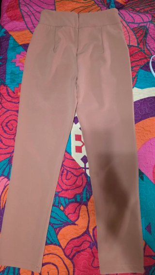 Pantalón de vestir rosa mujer