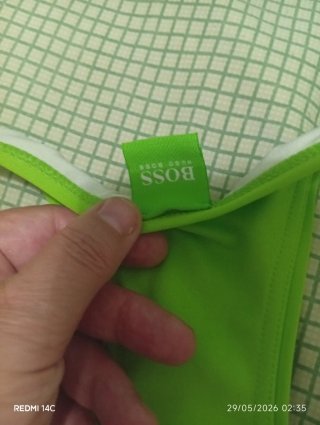 Camiseta deportiva Boss tirantes mujer verde