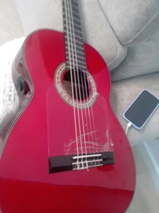 Guitarra flamenca autoamplificada