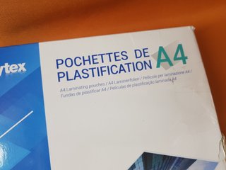 Bolsas plastificar A4 Waytex 350 micras (100 uds)