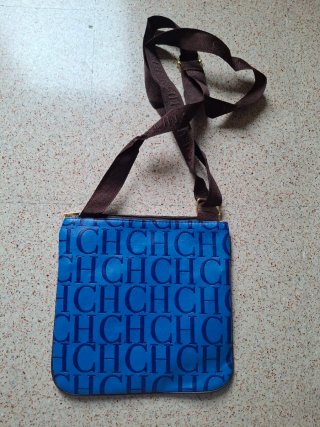 Bolso CH Carolina Herrera Azul Dorado