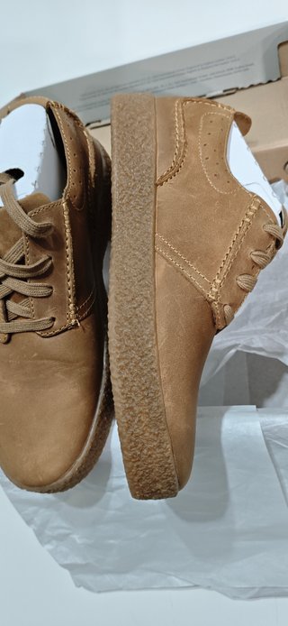 Zapatos Clarks Piel Marrón n39.5 Nuevos