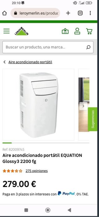 Aire Acondicionado Portátil Leroy Merlin