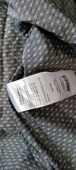 Camisa Jack & Jones Gris Talla XL