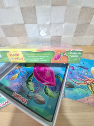 Puzzles Infantiles Animales Marinos 3 Años