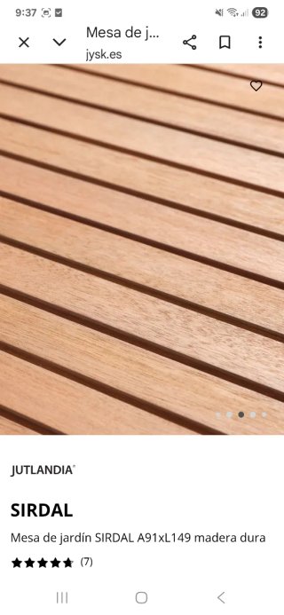 Mesa terraza nueva a estrenar