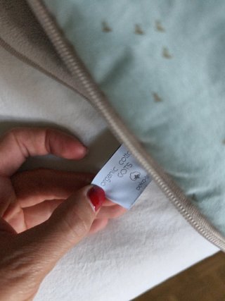 Saco bebé Uzturre verde menta sin usar + rulo
