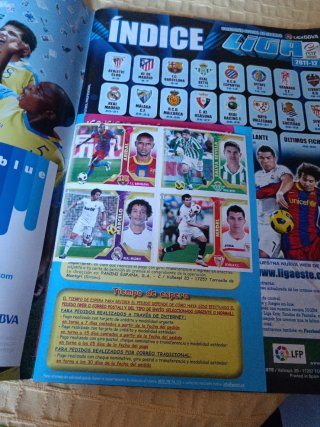 Álbum Panini Liga BBVA 2011-12. Nuevo