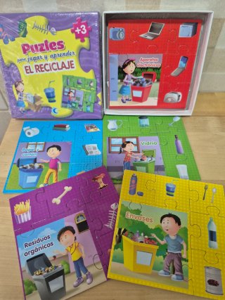 Puzzles de Reciclaje +3 años
