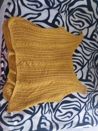 Jersey de punto amarillo talla única