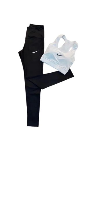 Conjunto Nike: Top y Leggings Negros