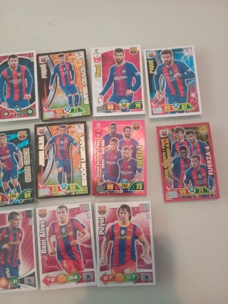 Lote cromos Adrenalyn Piqué, Jordi Alba, Puyol