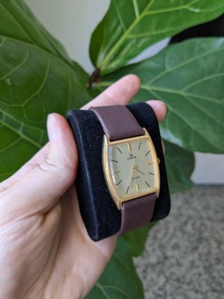 Lorus by Seiko - Estilo Tonneau Dorado | 2 Correas