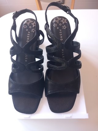 Sandalias Pedro Miralles Negras Talla 41