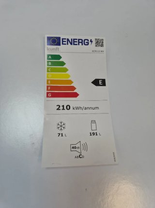 FRIGORÍFICO COMBI KUNFT KC9113WH 180CM