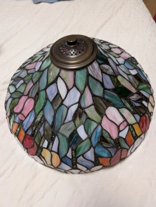 Lámpara Tiffany Vidrio Multicolor