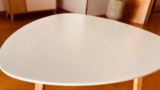 Mesa auxiliar nórdica bambú y MDF