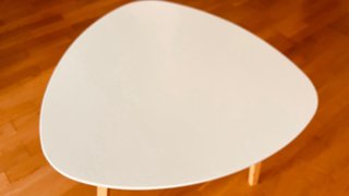 Mesa auxiliar nórdica bambú y MDF