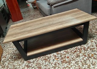 Mesa de centro madera y metal