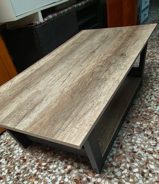 Mesa de centro madera y metal
