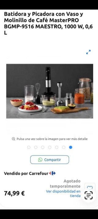 Batidora Maestro 1000W Nueva